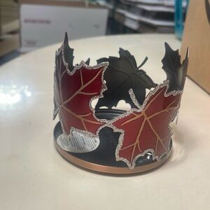 Fall leaves Bath and body works 3 wick candle holder